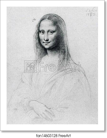 Free art print of Study of the Mona Lisa by Leonardo da Vinci by Frederick Leighton Free art print of Study of the Mona Lisa by Leonardo da Vinci by Frederick Leighton