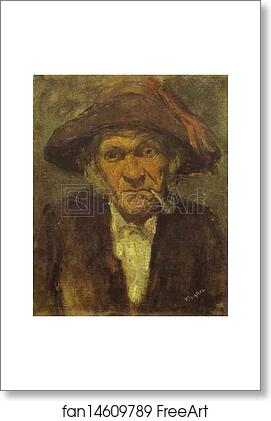 Free art print of Head of Old Man Smoking by James Abbott Mcneill Whistler
