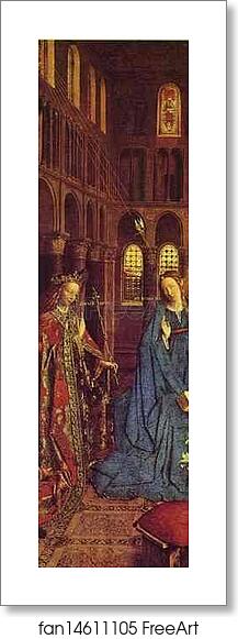 Free art print of The Annunciation by Jan Van Eyck Free art print of The Annunciation by Jan Van Eyck