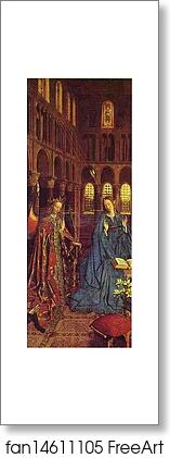 Free art print of The Annunciation by Jan Van Eyck