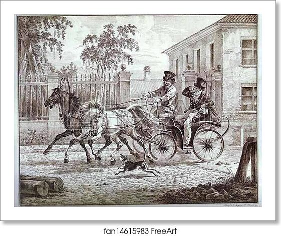 Free art print of Town Carriage (Droshky) by Alexander Orlowski Free art print of Town Carriage (Droshky) by Alexander Orlowski