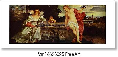Free art print of Sacred and Profane Love by Titian