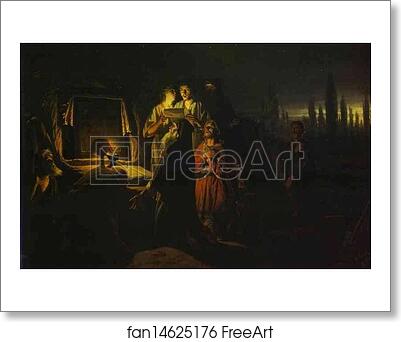 Free art print of First Christians in Kiev by Vasily Perov
