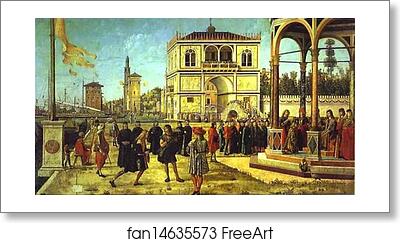 Free art print of The Legend of St. Ursula: Return of the Ambassadors by Vittore Carpaccio