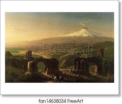 Free art print of Mount Etna from Taormina by Thomas Cole Free art print of Mount Etna from Taormina by Thomas Cole