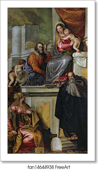 Free art print of Holy Family with Saint John the Baptist, Saint Abthony Abbot, and Saint Catherine by Paolo Veronese Free art print of Holy Family with Saint John the Baptist, Saint Abthony Abbot, and Saint Catherine by Paolo Veronese