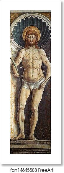 Free art print of St. Sebastian by Benozzo Gozzoli