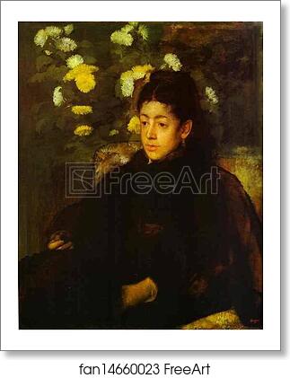 Free art print of Portrait of Mademoiselle Malo by Edgar Degas