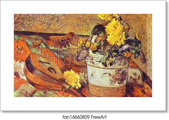 Free art print of Mandolina and Flowers by Paul Gauguin Free art print of Mandolina and Flowers by Paul Gauguin