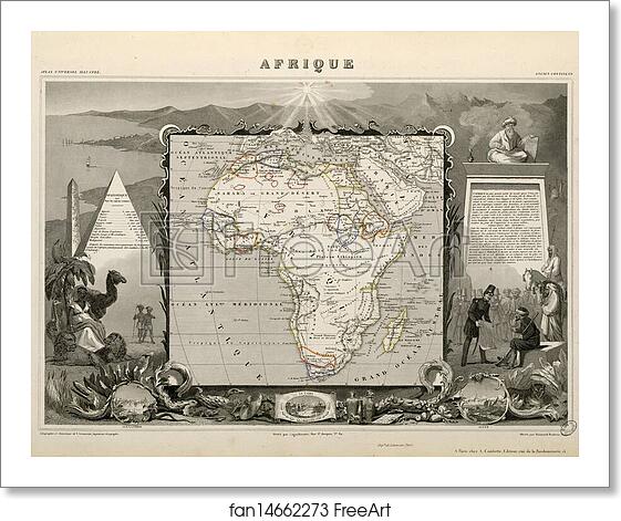 Free art print of Afrique (Ancien Continent) by Victor Jules Levasseur Free art print of Afrique (Ancien Continent) by Victor Jules Levasseur