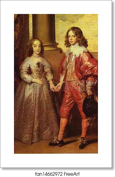 Free art print of Princess Mary Stuart and Prince William of Orange by Sir Anthony Van Dyck