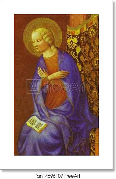 Free art print of The Virgin Annunciate by Masolino Da Panicale Free art print of The Virgin Annunciate by Masolino Da Panicale
