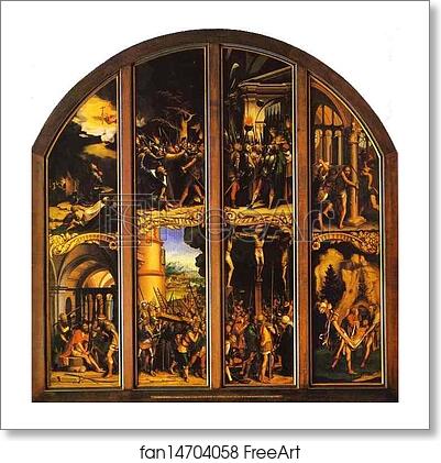 Free art print of The Passion of Christ by Hans Holbein The Younger