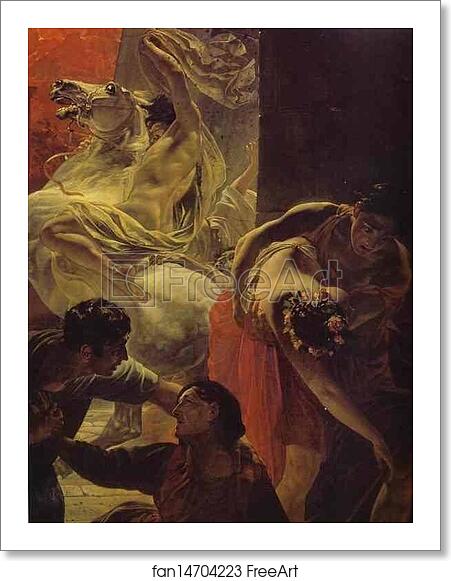 Free art print of The Last Day of Pompeii. Detail by Karl Brulloff Free art print of The Last Day of Pompeii. Detail by Karl Brulloff