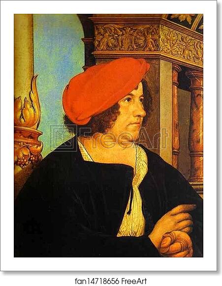 Free art print of Portrait of Jakob Meyer by Hans Holbein The Younger