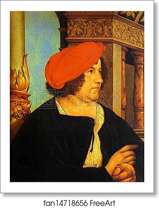 Free art print of Portrait of Jakob Meyer by Hans Holbein The Younger