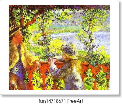 Free art print of By the Lake by Pierre-Auguste Renoir Free art print of By the Lake by Pierre-Auguste Renoir