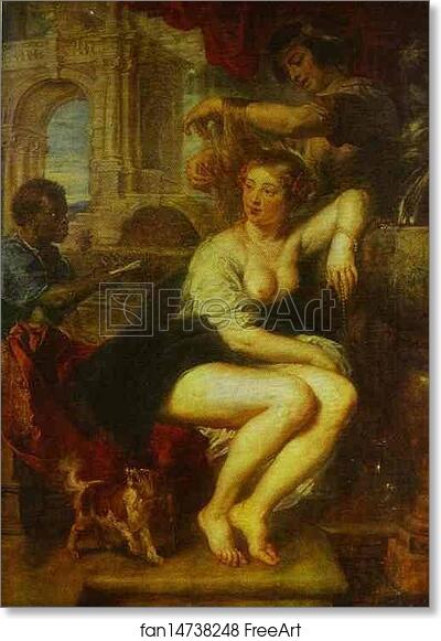 Free art print of Bathsheba at the Fountain by Peter Paul Rubens