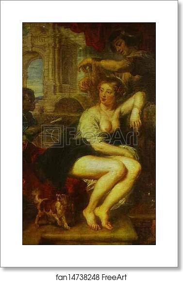 Free art print of Bathsheba at the Fountain by Peter Paul Rubens