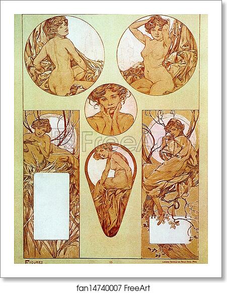 Free art print of Figures Decoratives by Alphonse Mucha Free art print of Figures Decoratives by Alphonse Mucha