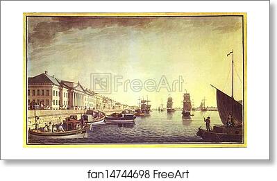 Free art print of The Neva Embankment by the Senate by Benjamin Paterssen