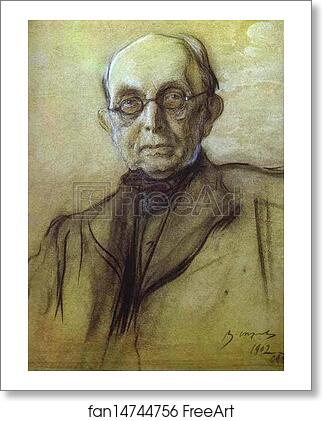 Free art print of Portrait of K. Pobedonostsev by Valentin Serov