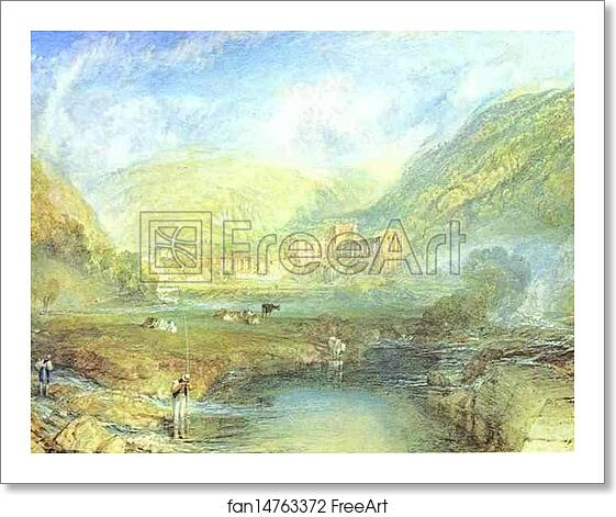 Free art print of Rivaulx Abbey, Yorkshire by Joseph Mallord William Turner Free art print of Rivaulx Abbey, Yorkshire by Joseph Mallord William Turner