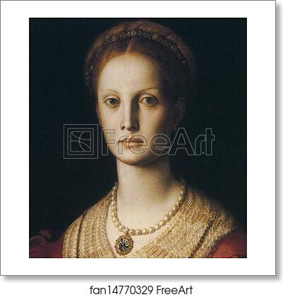 Free art print of Portrait of Lucrezia Panciatichi. Detail by Agnolo Bronzino