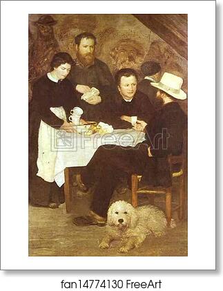 Free art print of At the Inn of Mother Anthony by Pierre-Auguste Renoir