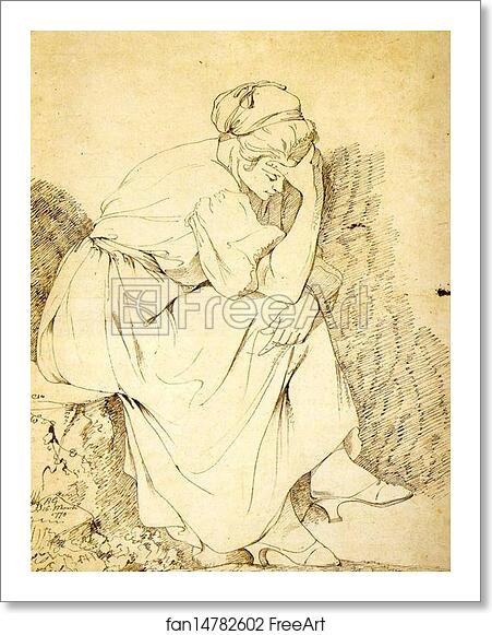Free art print of Study of Melancholy Girl by Joseph Wright Of Derby Free art print of Study of Melancholy Girl by Joseph Wright Of Derby