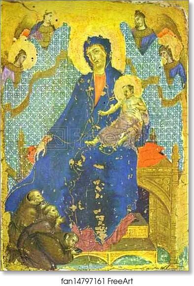 Free art print of Madonna of the Franciscans by Duccio Di Buoninsegna