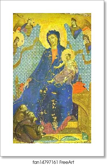 Free art print of Madonna of the Franciscans by Duccio Di Buoninsegna