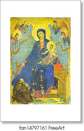 Free art print of Madonna of the Franciscans by Duccio Di Buoninsegna