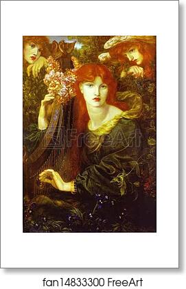 Free art print of La Ghirlandata by Dante Gabriel Rossetti