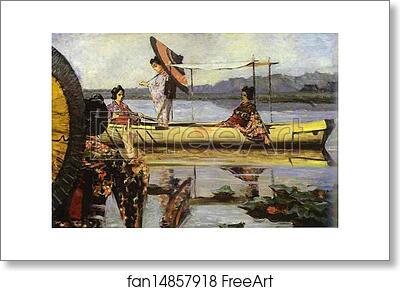 Free art print of In a Boat by Vasily Vereshchagin