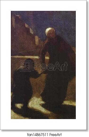 Free art print of Woman and Child on a Bridge by Honoré Daumier Free art print of Woman and Child on a Bridge by Honoré Daumier