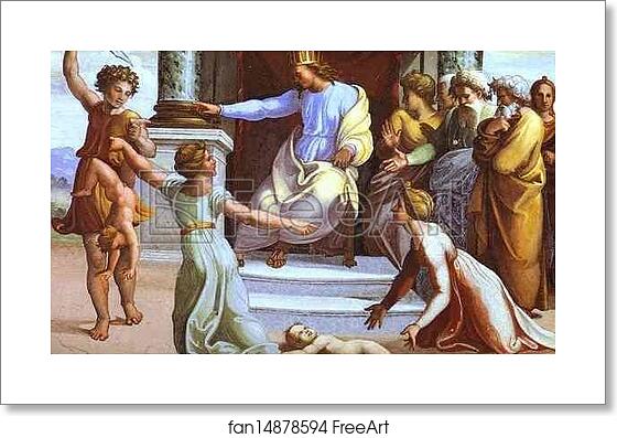Free art print of The Judgement of Solomon by Raphael