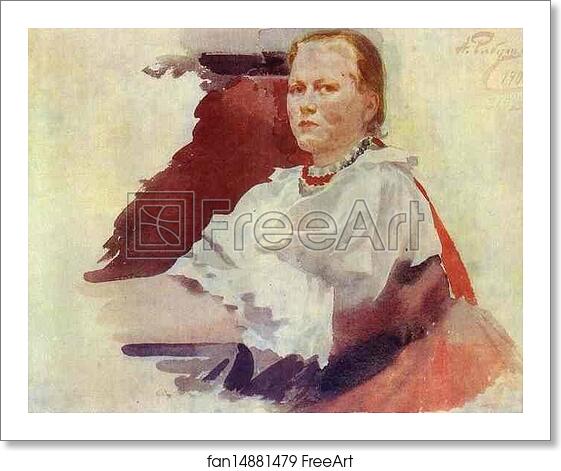 Free art print of Woman in Novgorod Peasant Dress by Andrey Ryabushkin Free art print of Woman in Novgorod Peasant Dress by Andrey Ryabushkin