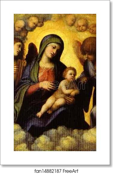Free art print of Madonna and Child in Glory with Angels by Correggio Free art print of Madonna and Child in Glory with Angels by Correggio