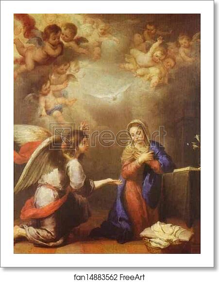 Free art print of Annunciation by Bartolomé Esteban Murillo Free art print of Annunciation by Bartolomé Esteban Murillo