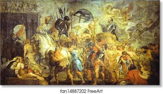 Free art print of The Triumph Entrance of Henry IV into Paris by Peter Paul Rubens
