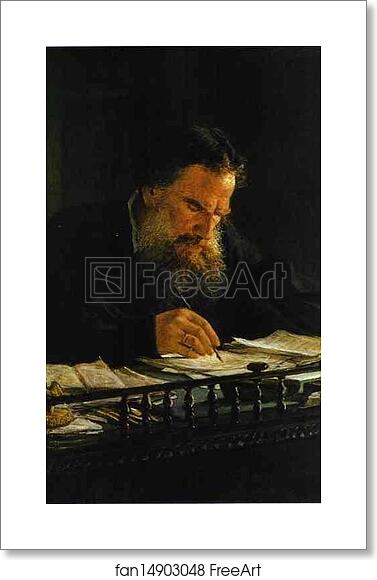 Free art print of Portrait of Leo Tolstoy by Nikolay Gay