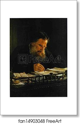 Free art print of Portrait of Leo Tolstoy by Nikolay Gay
