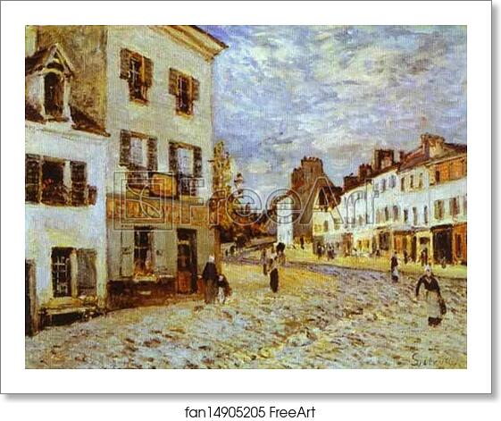 Free art print of Market Place at Marly by Alfred Sisley Free art print of Market Place at Marly by Alfred Sisley
