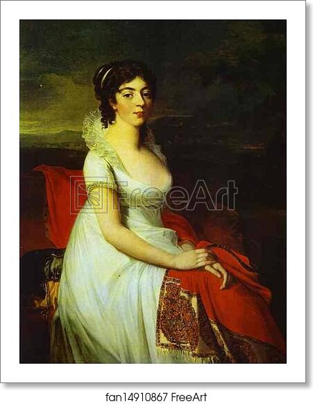 Free art print of Portrait of Countess Elisabeth Shakhovskaya by Jean-Laurent Mosnier
