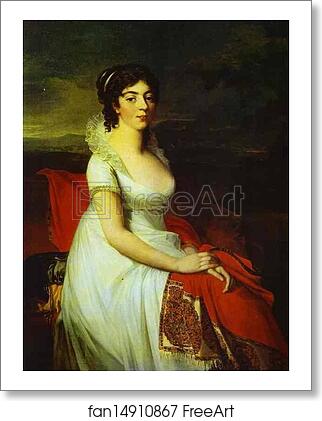 Free art print of Portrait of Countess Elisabeth Shakhovskaya by Jean-Laurent Mosnier