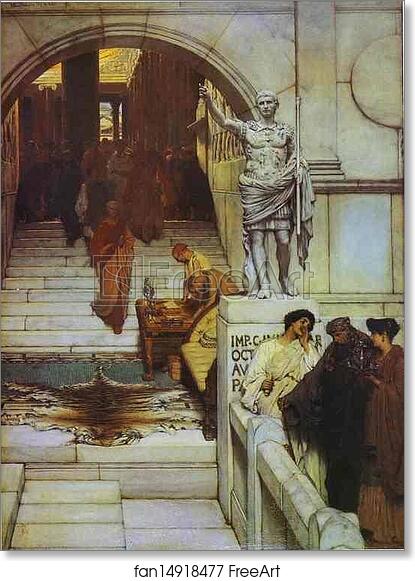 Free art print of An Audience at Agrippa's by Sir Lawrence Alma-Tadema