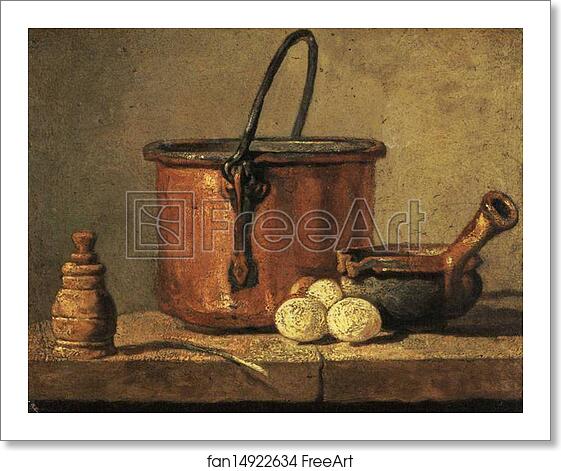 Free art print of Copper Cauldron with Three Eggs by Jean-Baptiste-Simeon Chardin Free art print of Copper Cauldron with Three Eggs by Jean-Baptiste-Simeon Chardin