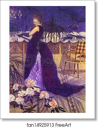 Free art print of Mme. Hector France, née Irma Clare and Later, in 1893, Mme. Henri Edmond Cross by Henri-Edmond Cross (Delacroix)