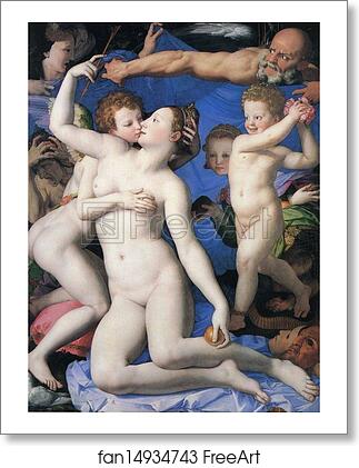 Free art print of Venus and Cupid by Agnolo Bronzino